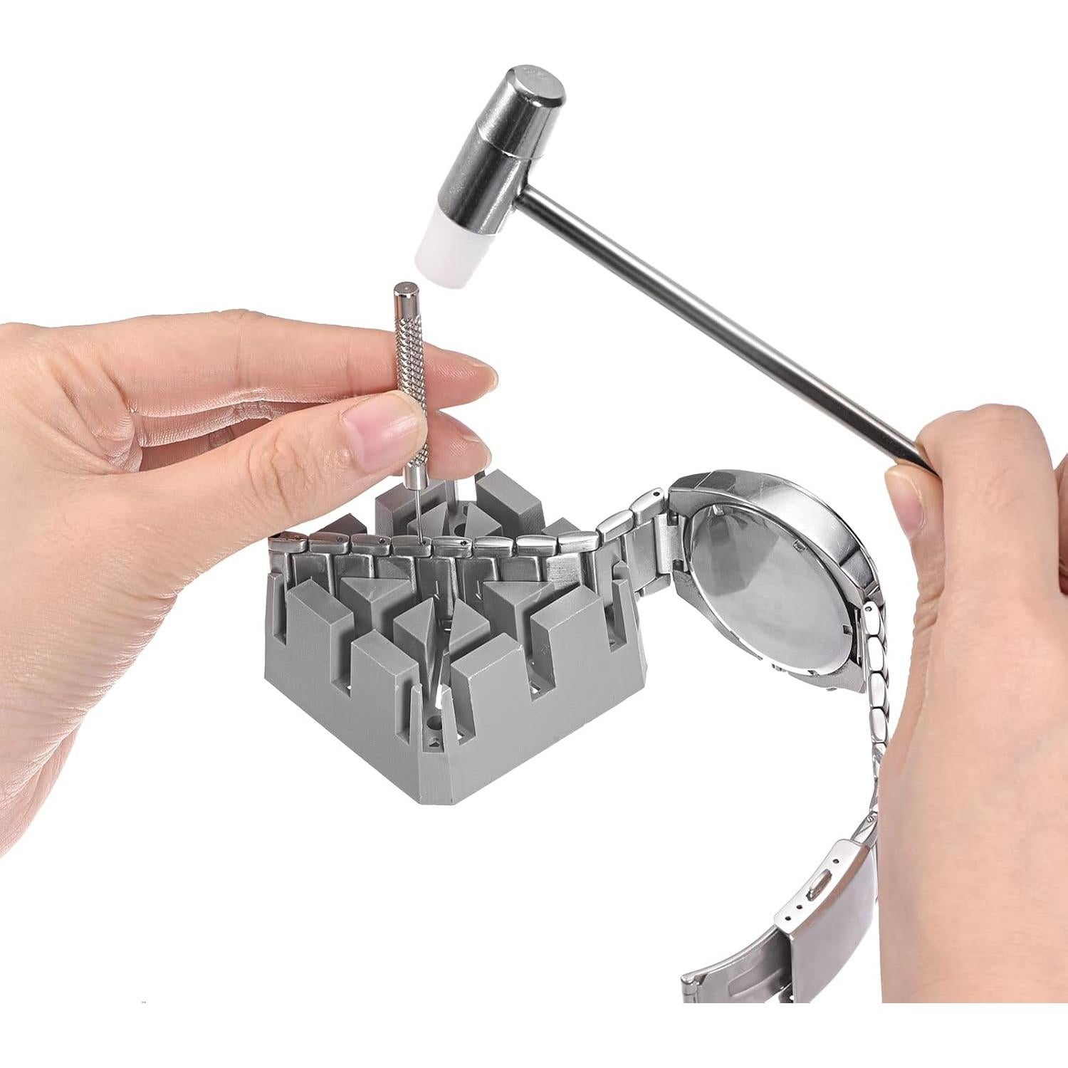 Herramienta de extracción de pasadores de correa de reloj uxcell 0.7mm 10 Pcs