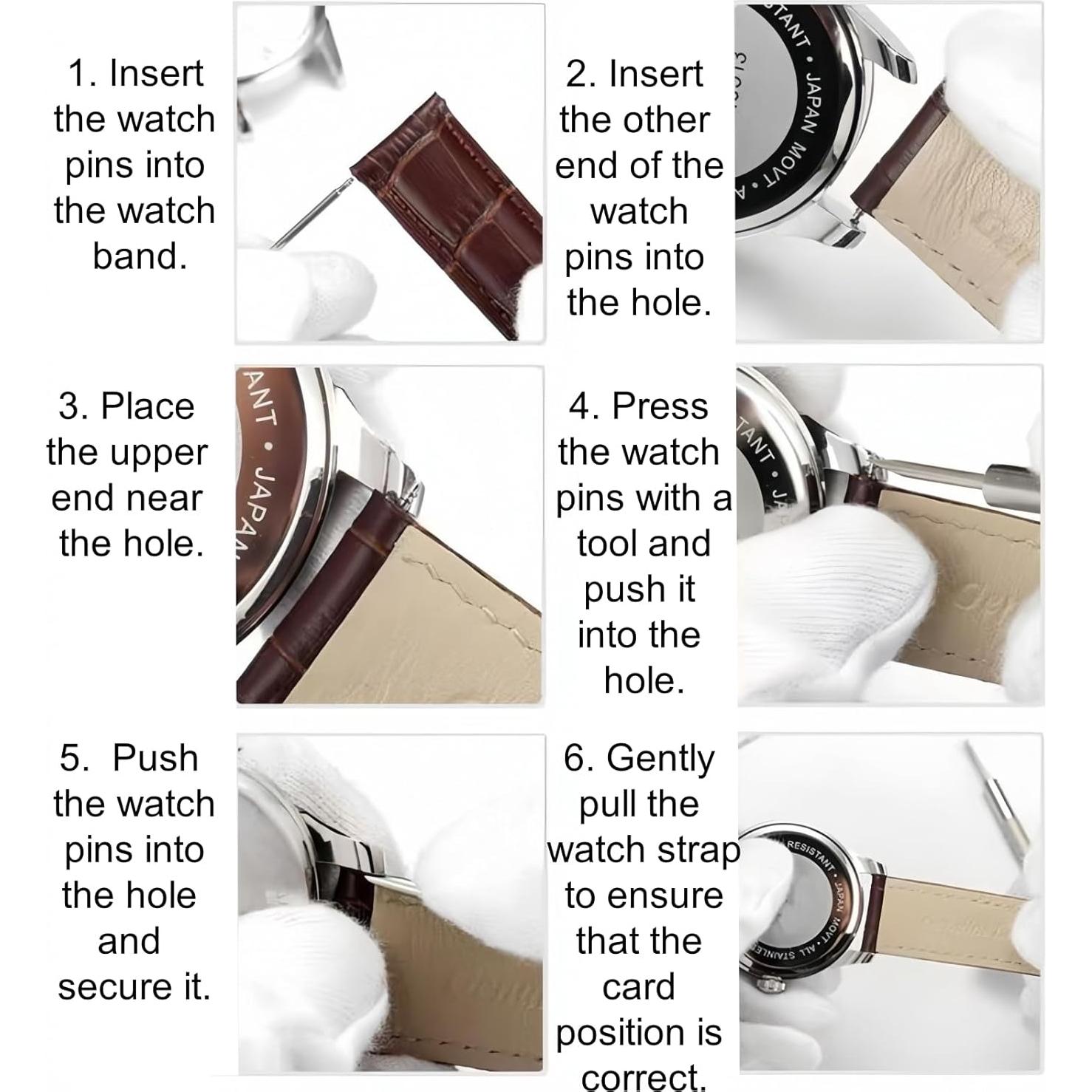 Kit 360 Pasadores de Correa de Reloj Acero Inoxidable + Herramienta