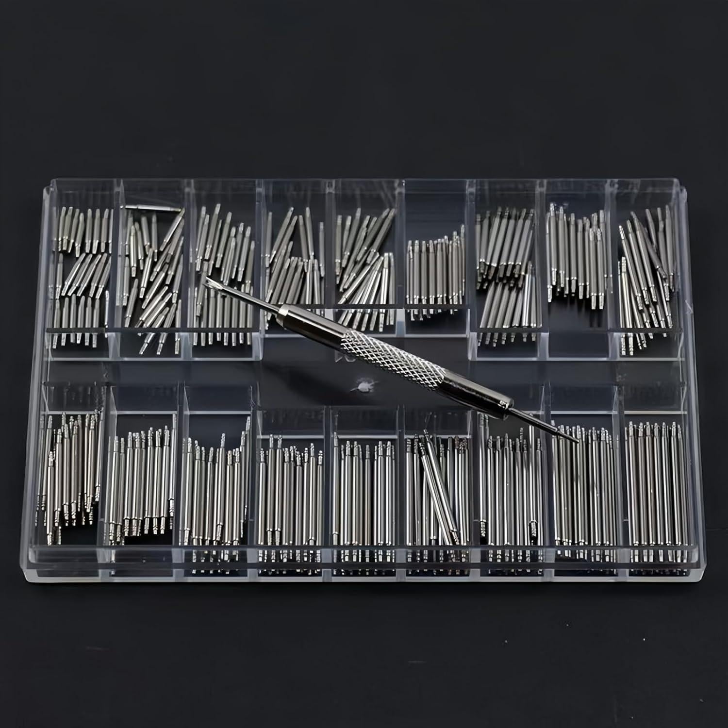 Kit 360 Pasadores de Correa de Reloj Acero Inoxidable + Herramienta