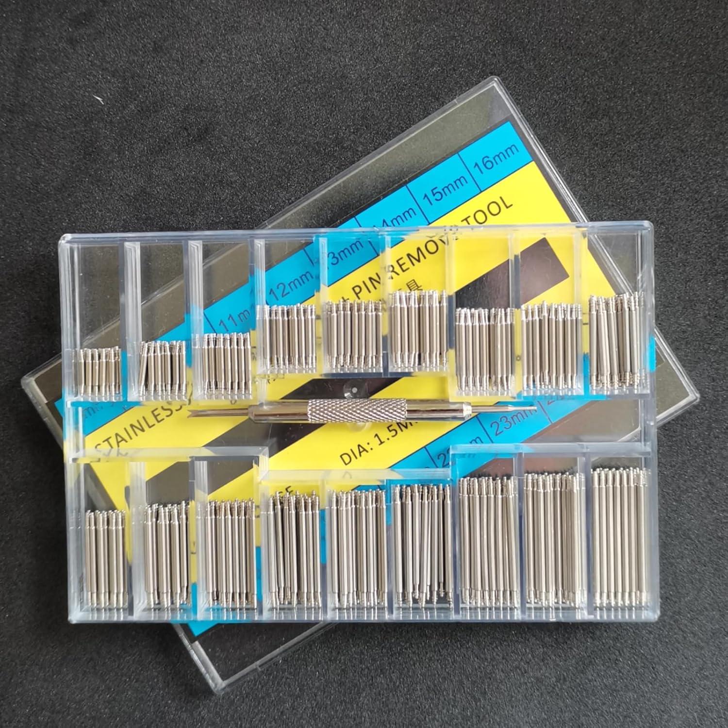 Kit 360 Pasadores de Correa de Reloj Acero Inoxidable + Herramienta