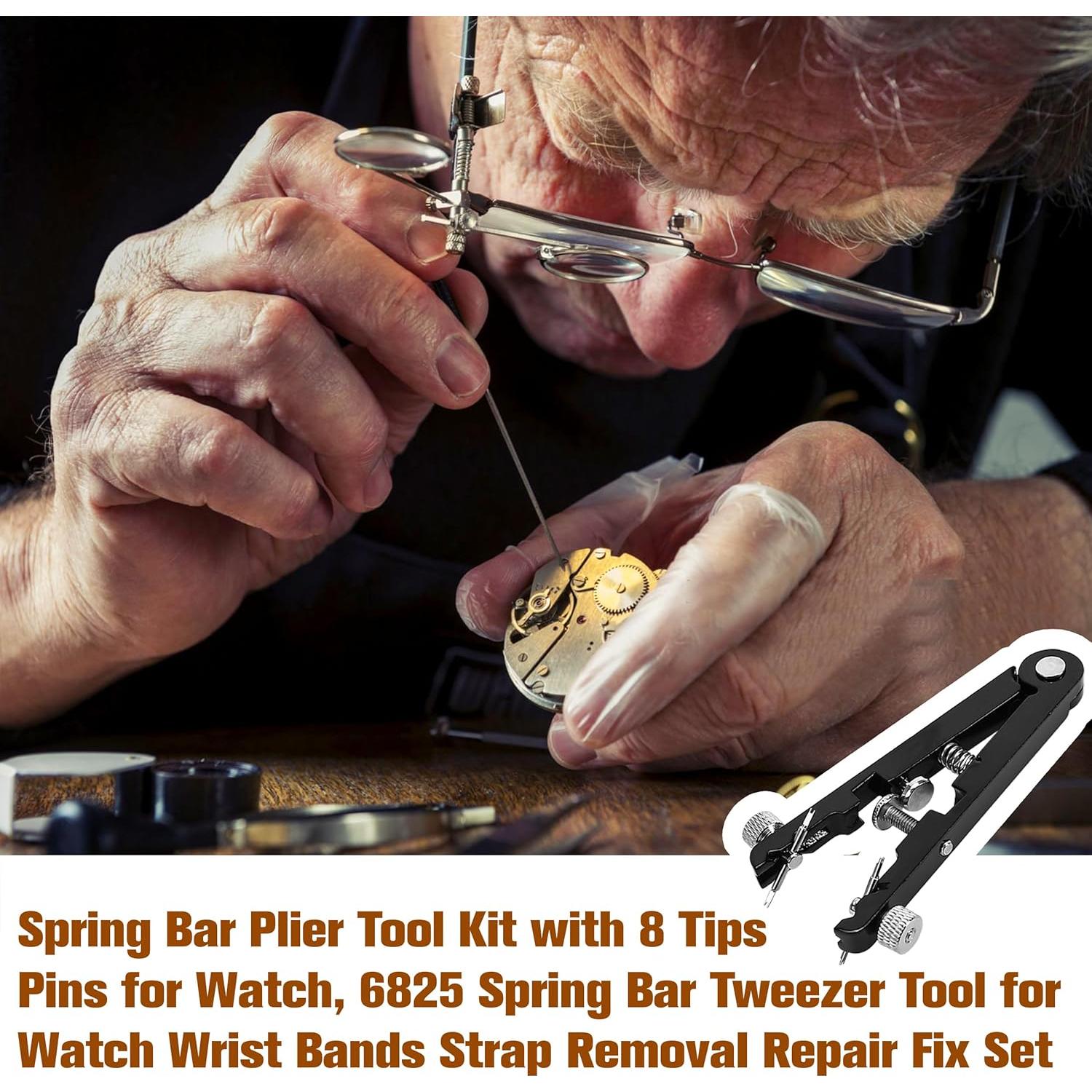Kit de Herramientas de Pinzas para Reloj Badong 10 Puntas