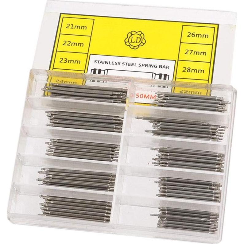 Kit de herramientas para relojero 170 piezas - Barras de resorte 21-30mm