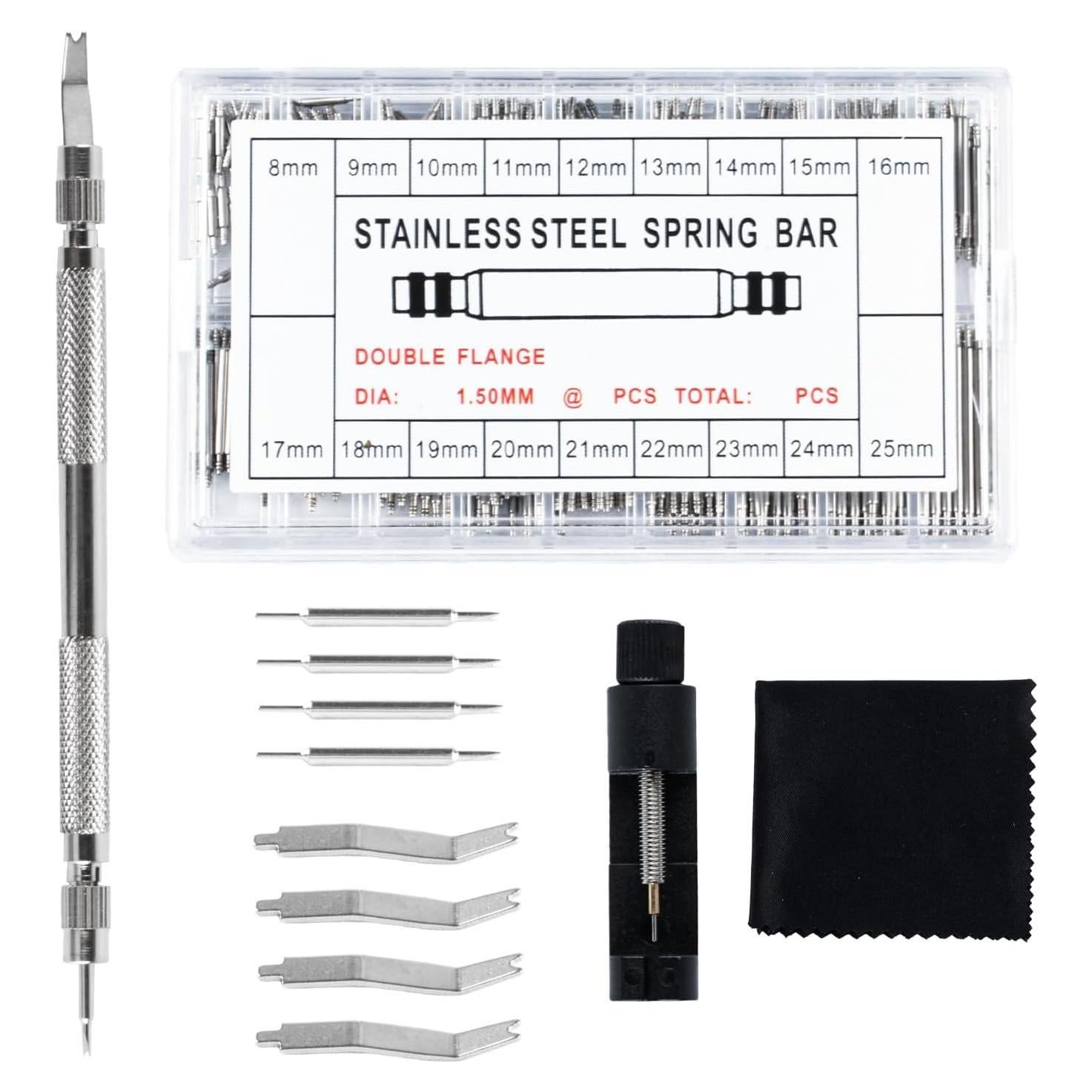 Kit de Herramientas para Reloj QBXMY7 - 360 Pasadores 8-25mm