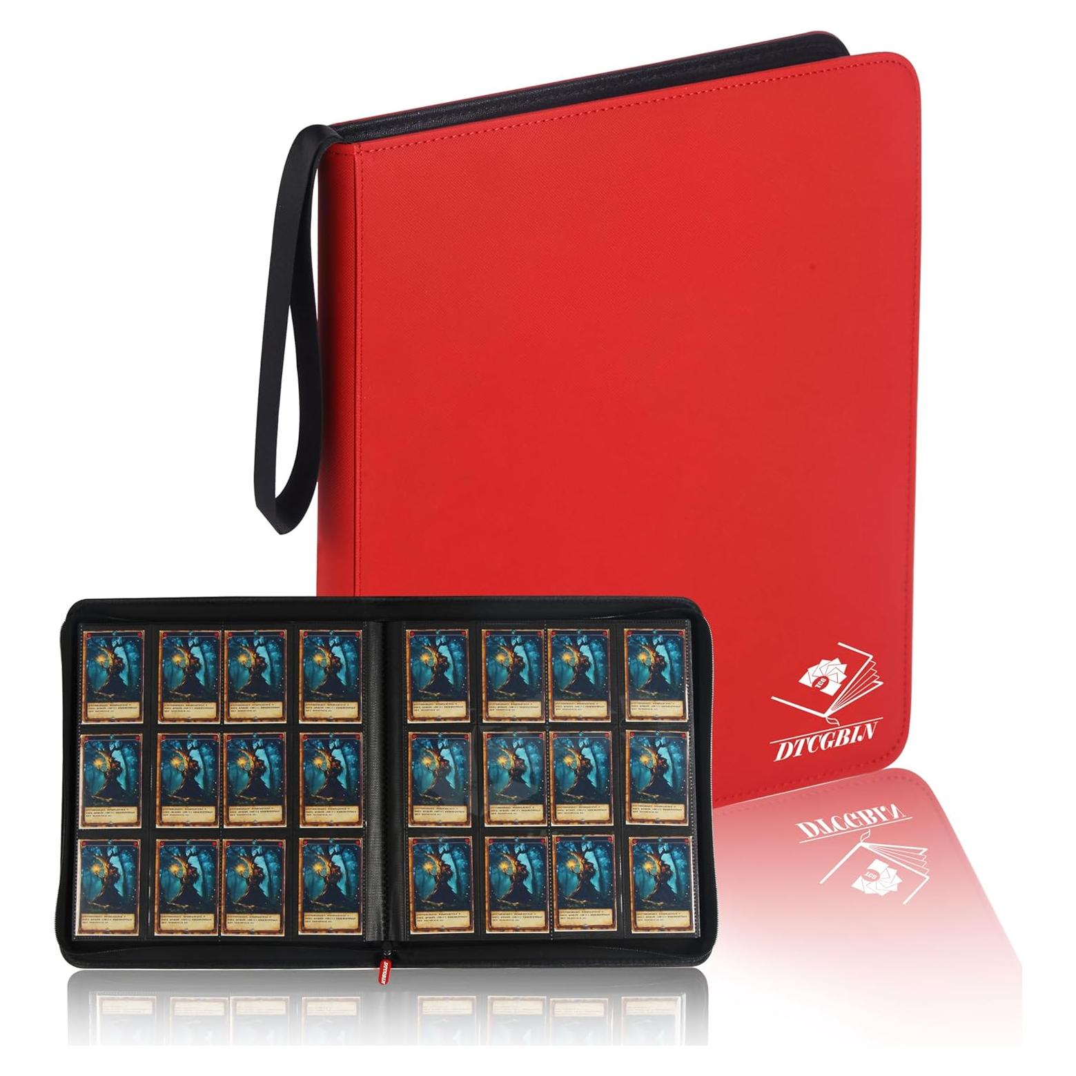 Carpeta de Cartas DTCGBIN Rojo 720 Cartas Carga Lateral