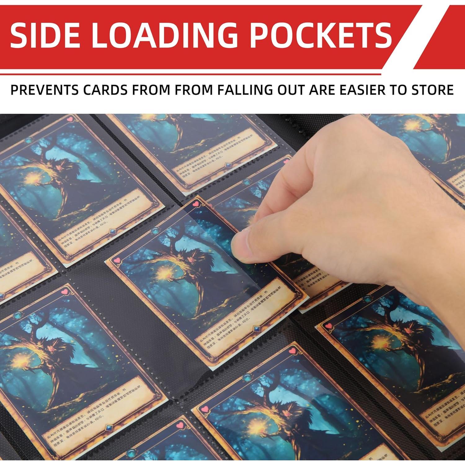 Carpeta de Cartas DTCGBIN Rojo 720 Cartas Carga Lateral