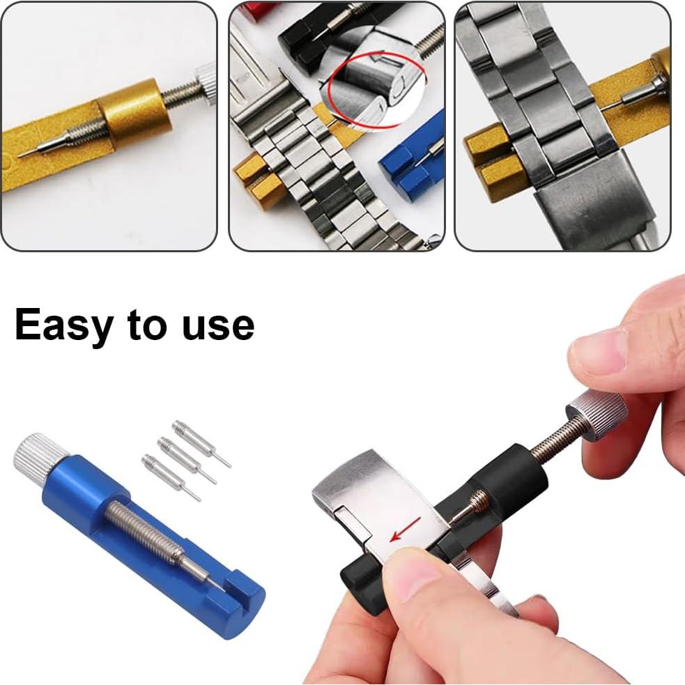 Kit de Herramientas para Ajuste de Correa de Reloj Xnrtioft Azul