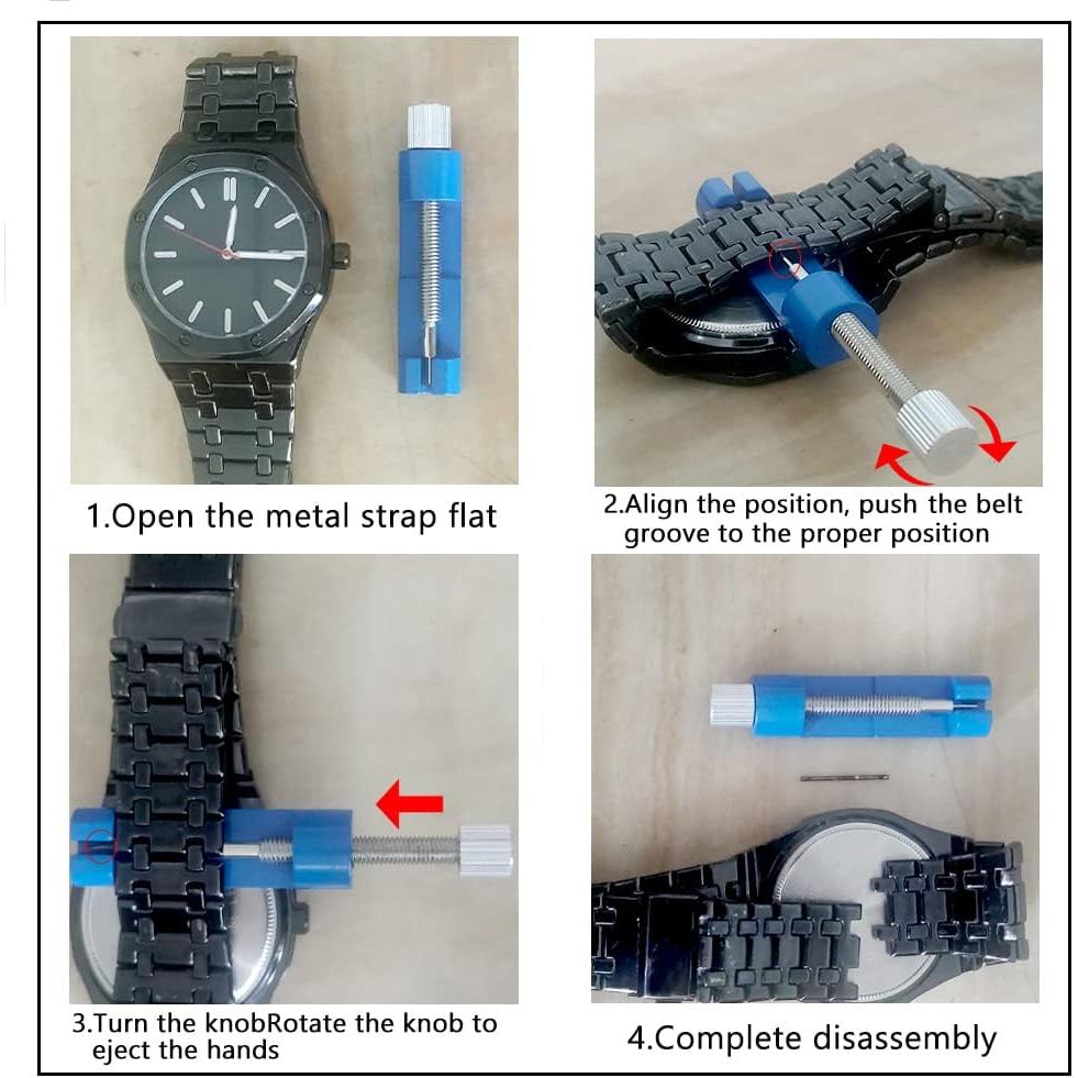 Kit de Herramientas para Ajuste de Correa de Reloj Xnrtioft Azul