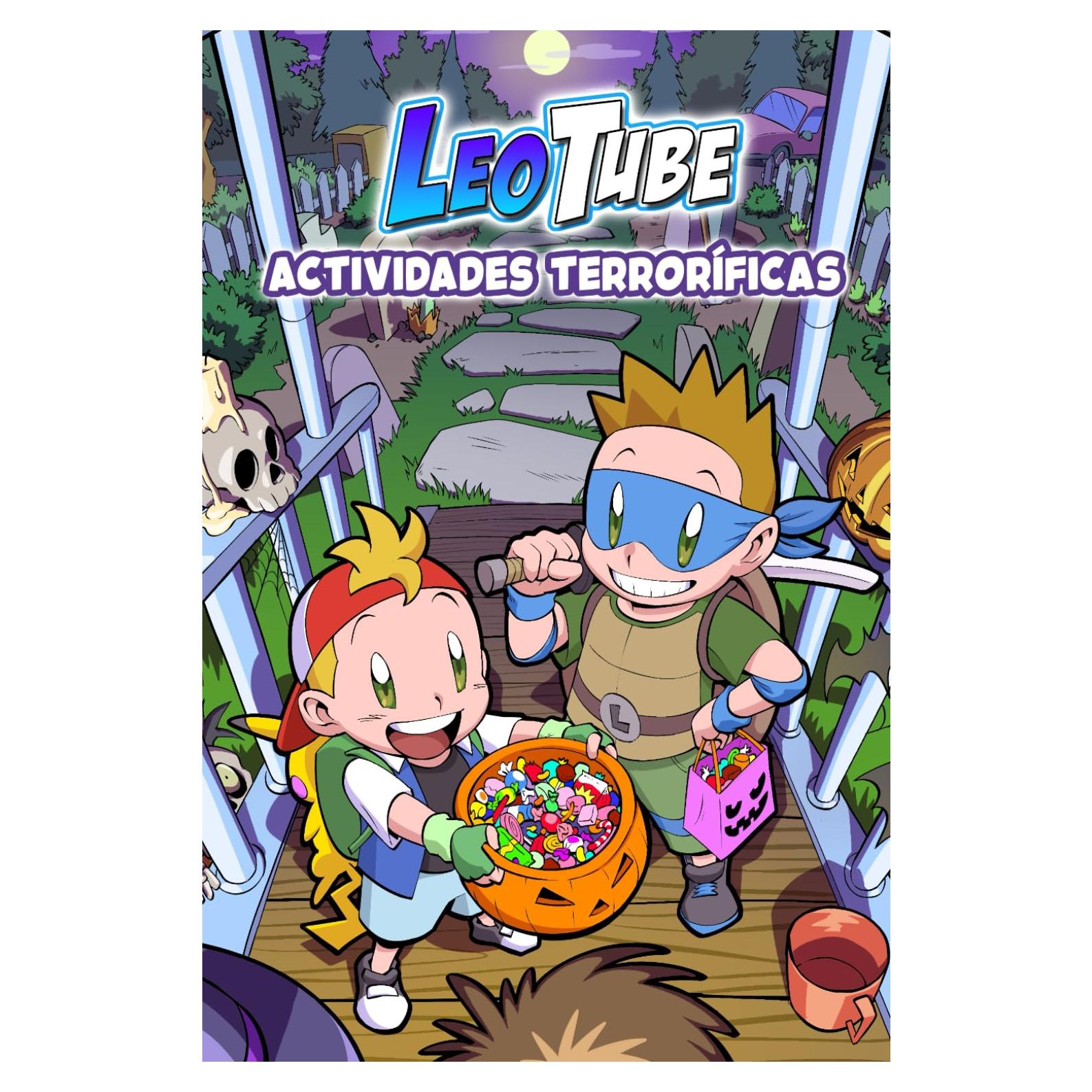 LeoTube Actividades Terroríficas: Cuentos y juegos de terror para Halloween (Spanish Edition)