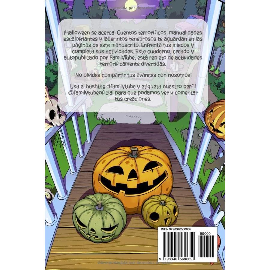 LeoTube Actividades Terroríficas: Cuentos y juegos de terror para Halloween (Spanish Edition)