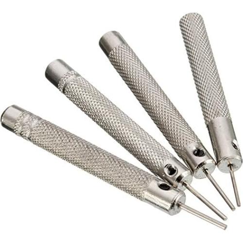 Kit de Punzones de Acero Inoxidable ODETOJOY 4 Piezas 0.7-1.0mm