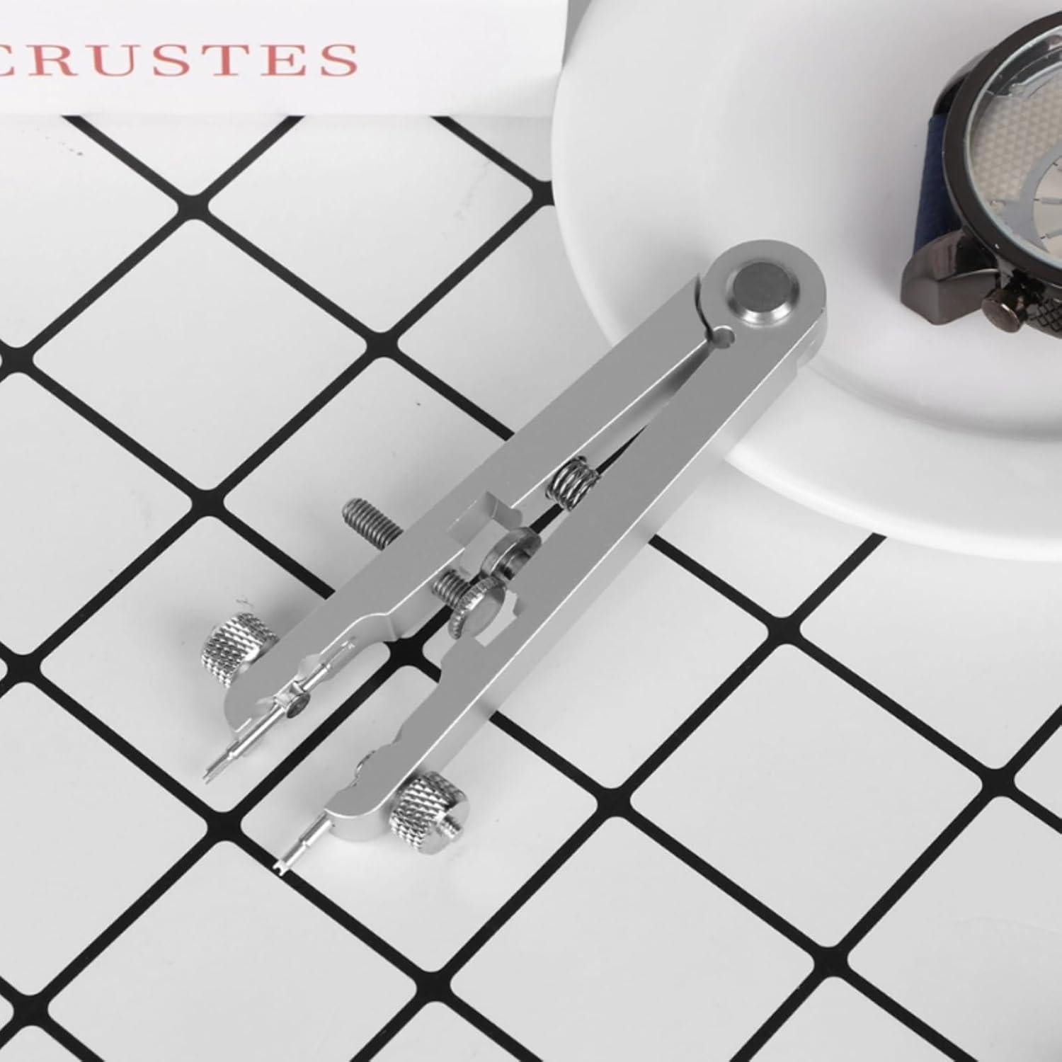 Watch Band Remover Tool, Watch Spring Bar Tool, Watch Link Removal Kit, 6825 Alloy Steel Watch Bracelet Watch Bracelet Remover Spring Bar Standard Plier Remover Watch Strap Adjuster Tool