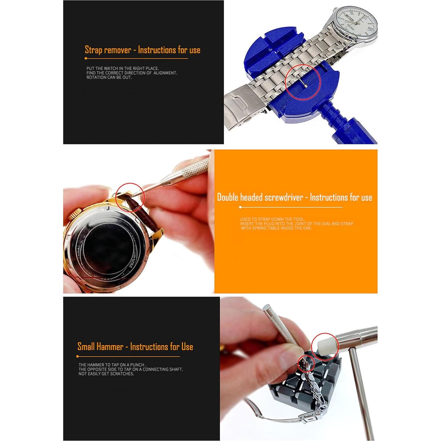 Kit de Herramientas para Reloj SCXCLY - Eliminación de Eslabones Azul