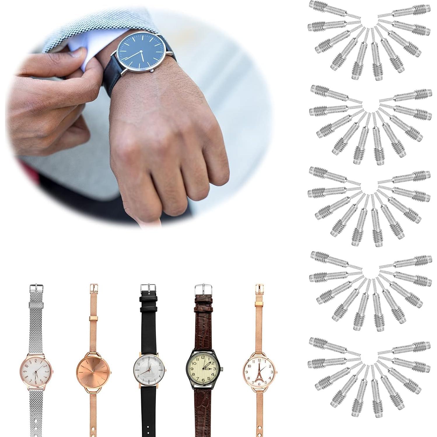 50 Piezas Punta de Repuesto para Herramienta de Reloj Brrnoog