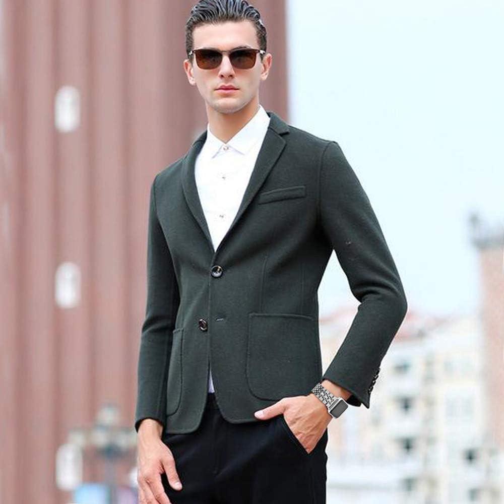 Correa de Acero Inoxidable para Apple Watch 45mm Plata