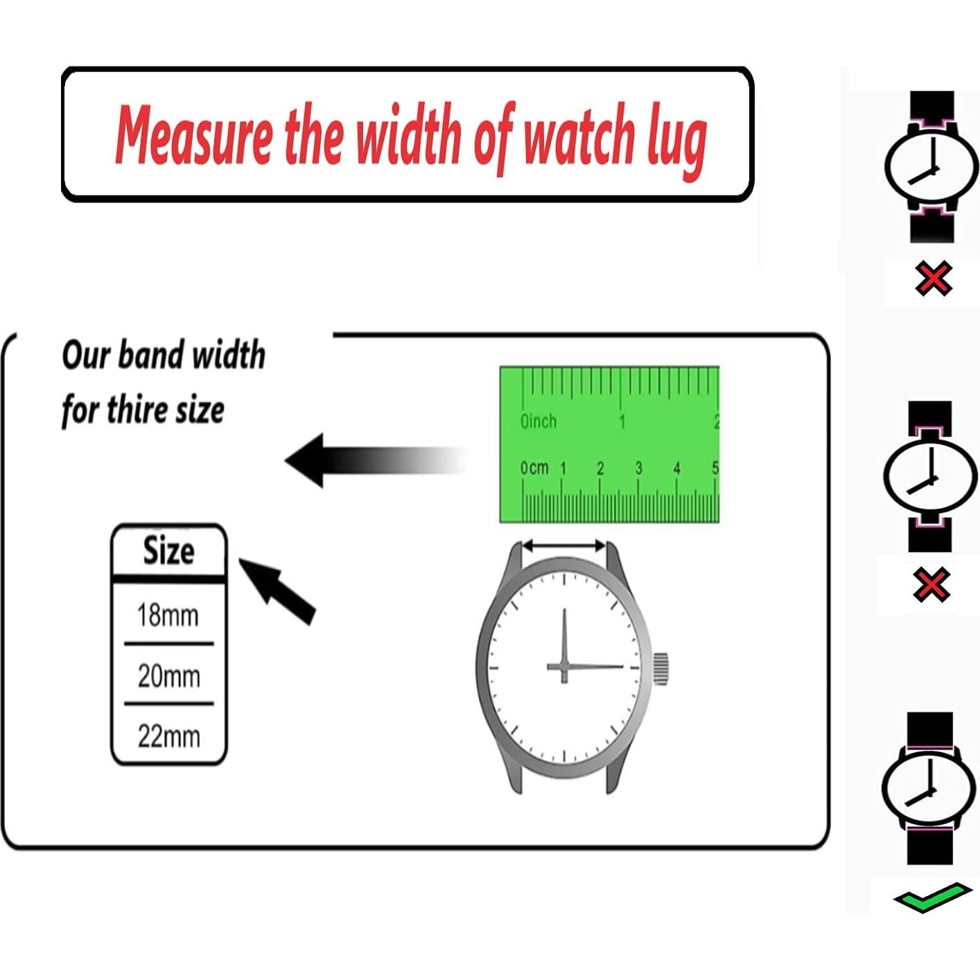 Correa de Reloj de Acero Inoxidable Moran 22mm Plata Plegable