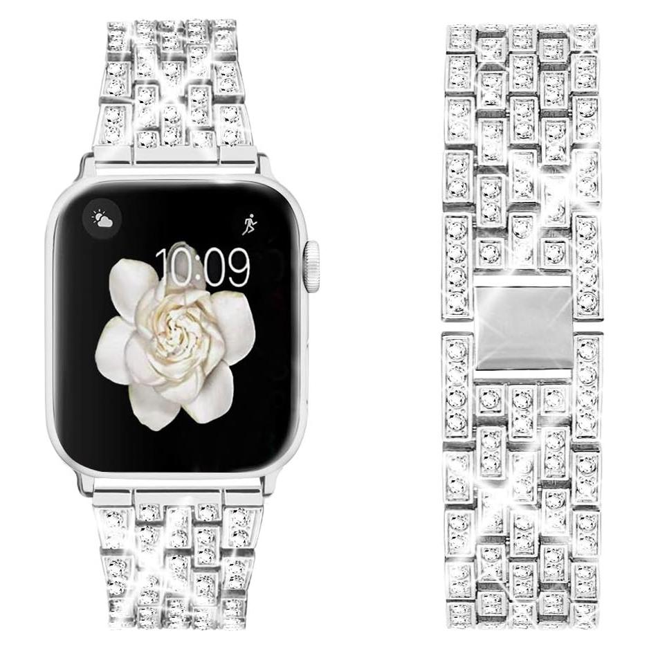 Banda de Joyería Dsytom para Apple Watch 38-49mm Plata