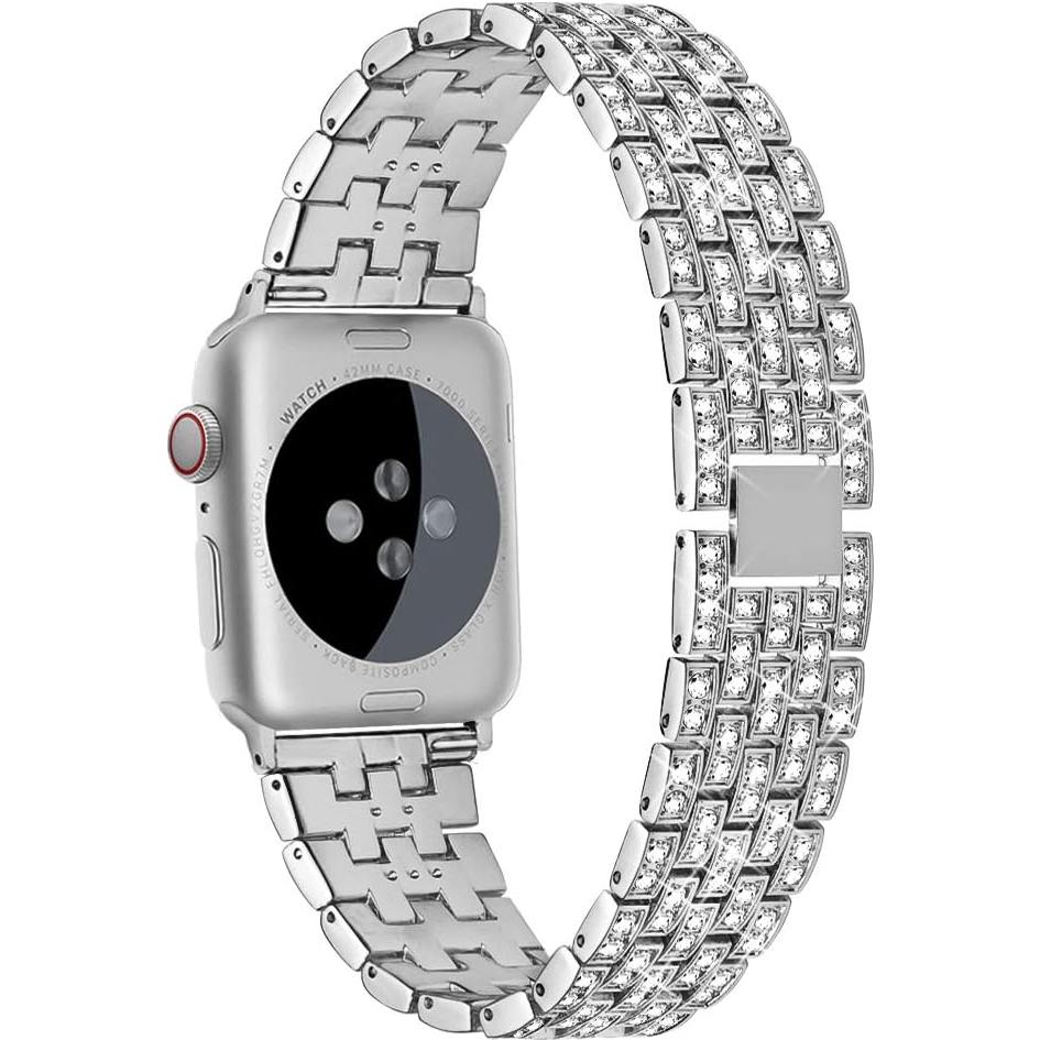 Banda de Joyería Dsytom para Apple Watch 38-49mm Plata