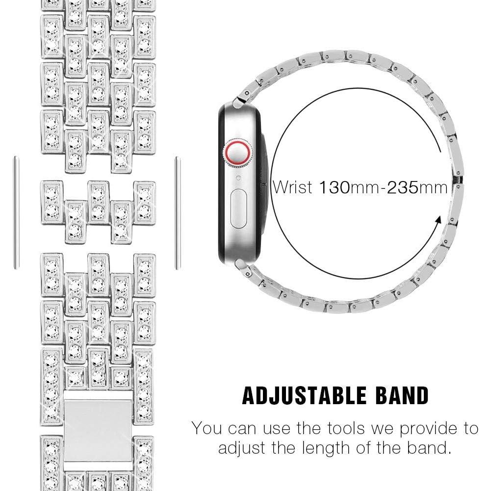 Banda de Joyería Dsytom para Apple Watch 38-49mm Plata