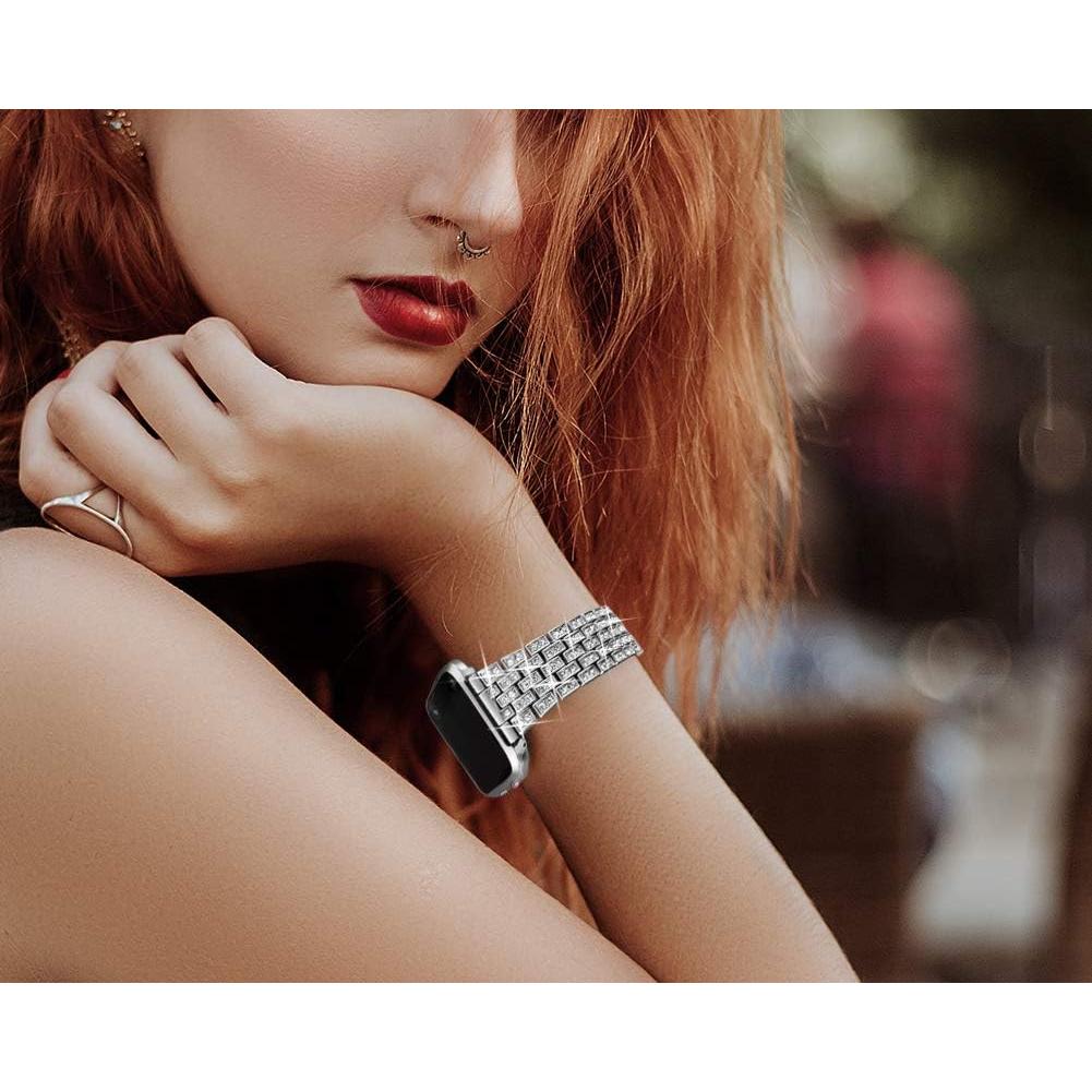 Banda de Joyería Dsytom para Apple Watch 38-49mm Plata