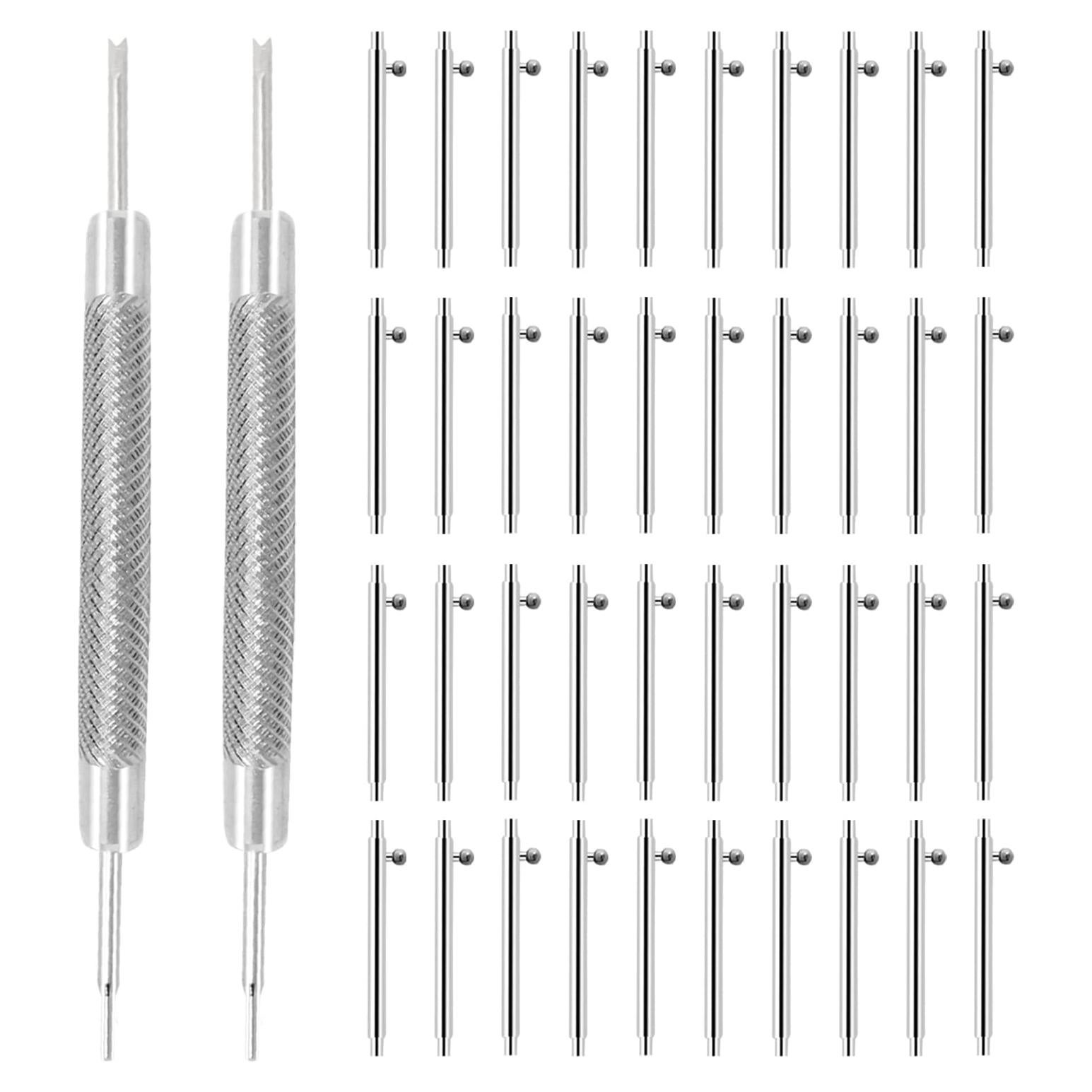 40 Pasadores de Resorte 20mm Acero Inoxidable Honbay + 2 Herramientas
