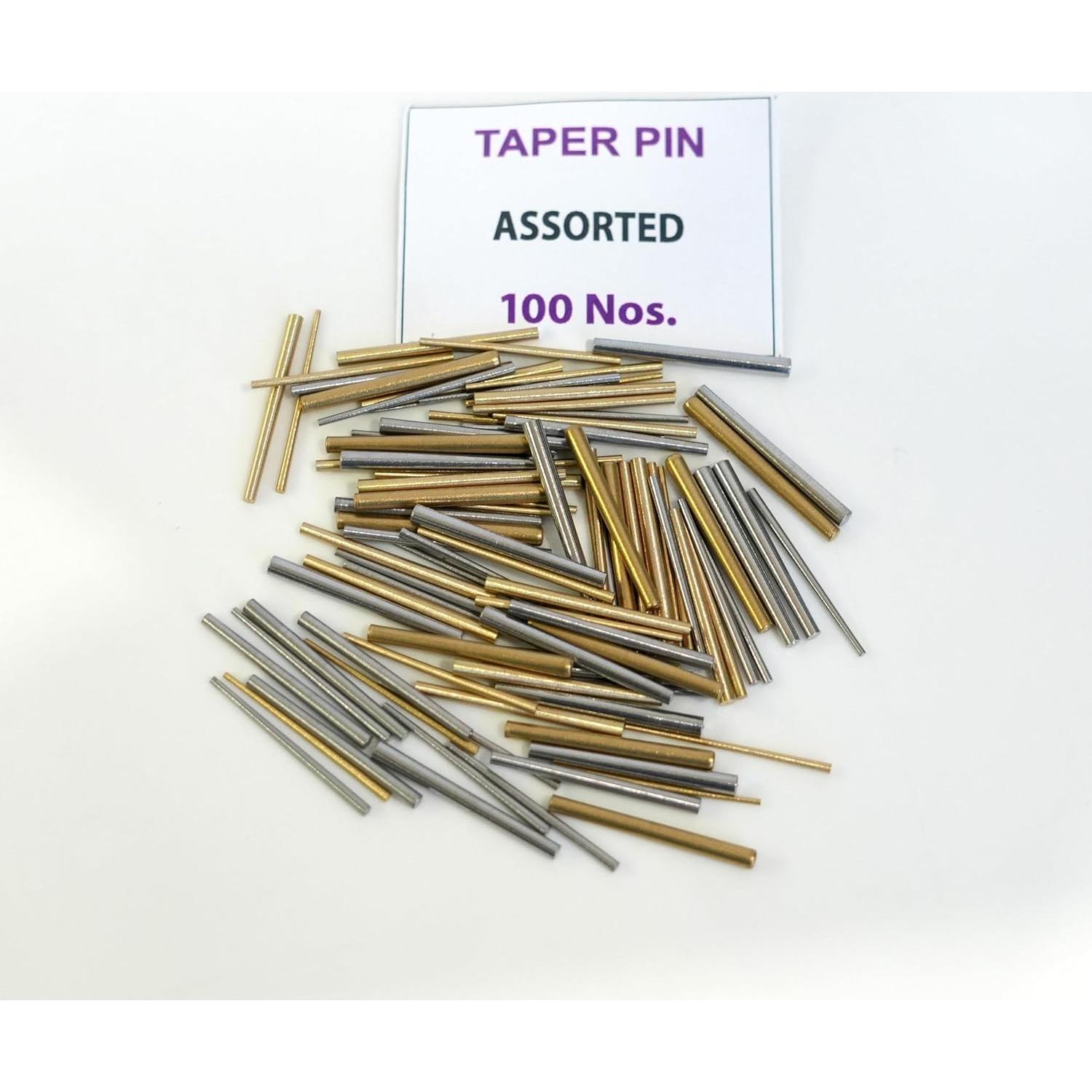 100 Pasadores Taper Acero y Latón Taurish para Relojes