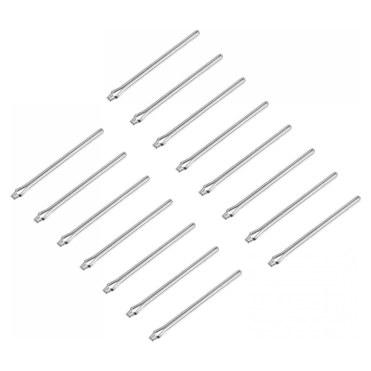 Pasadores de Enlace de Reloj uxcell 16mm Acero Inoxidable 15 Pcs