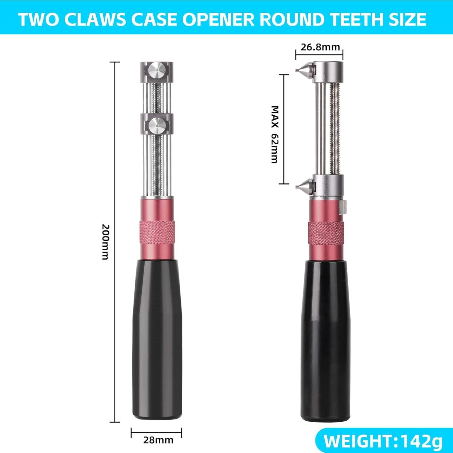 Abridor de Fondo de Reloj HAODA 2 Mandíbulas 60mm