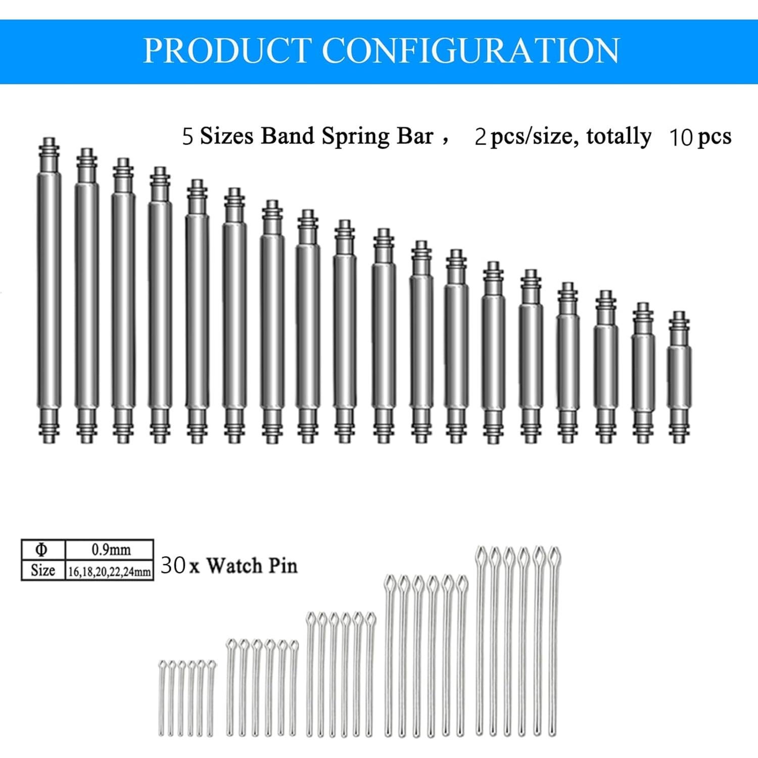 Kit de Herramientas de Reparación de Reloj Aokelily 59 en 1