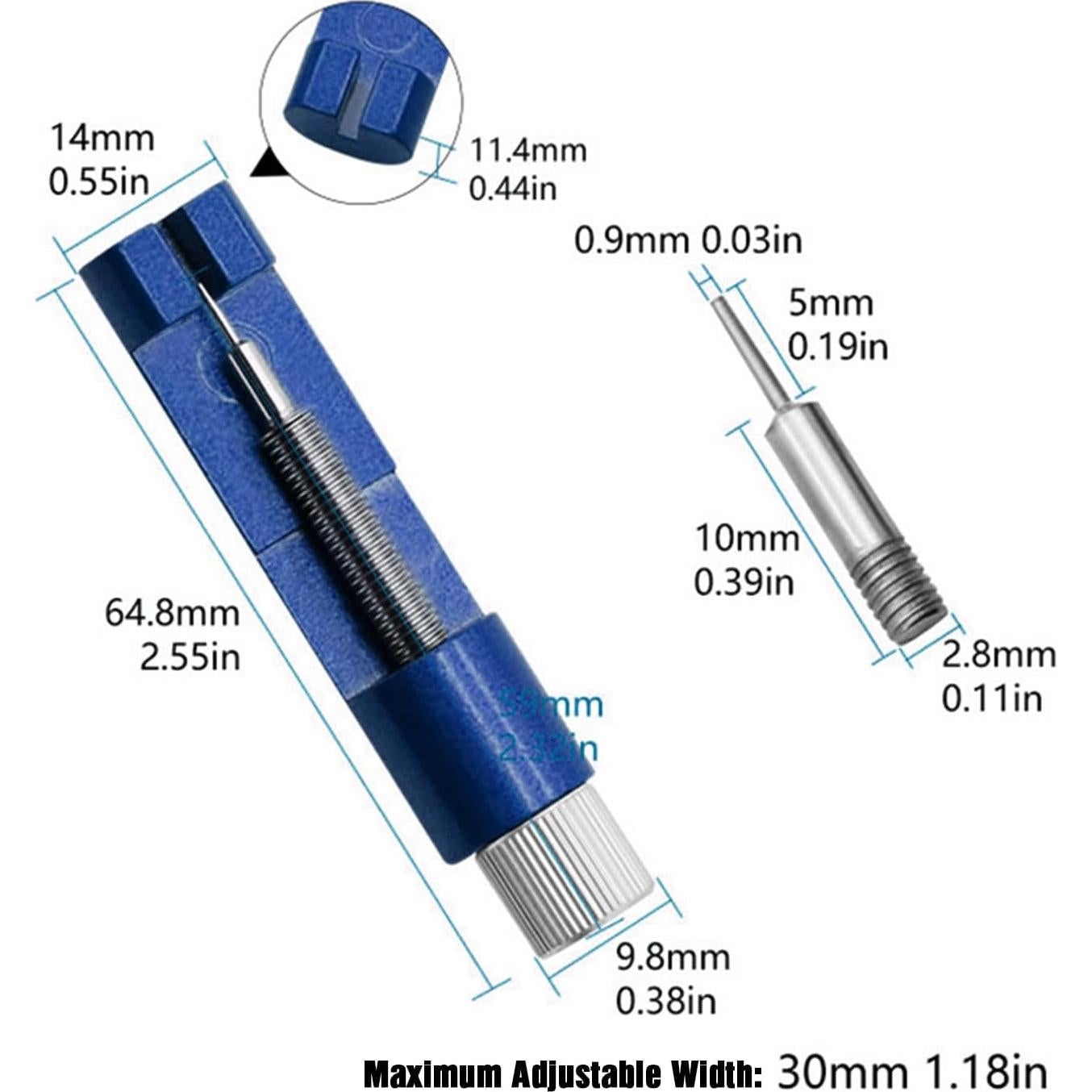 Kit Herramienta de Desmontaje de Reloj JINKUNYQH Ajustador Mini