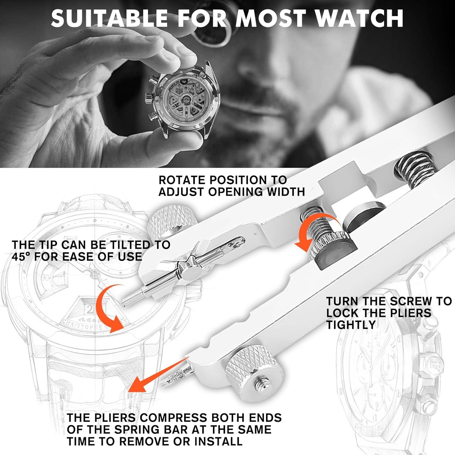 Kit de herramientas para reloj Ziyue con 10 puntas y pinzas