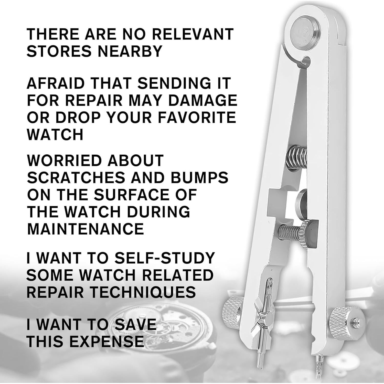 Kit de herramientas para reloj Ziyue con 10 puntas y pinzas