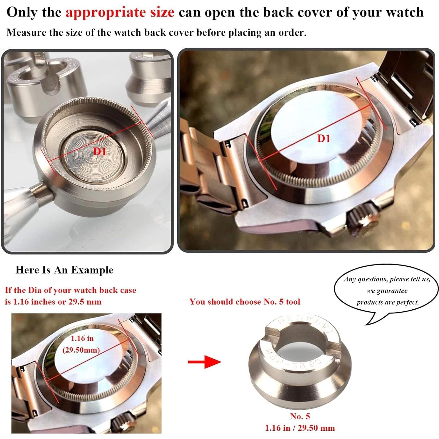Kit de Herramientas para Reloj Rolex - Abridor de Fondo 5537