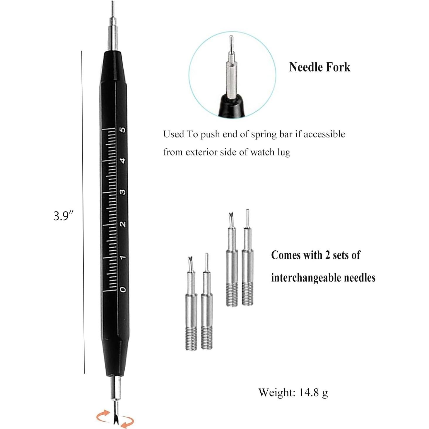 Kit de Herramientas para Reloj TICFROG - Acero Inoxidable, Regla Métrica