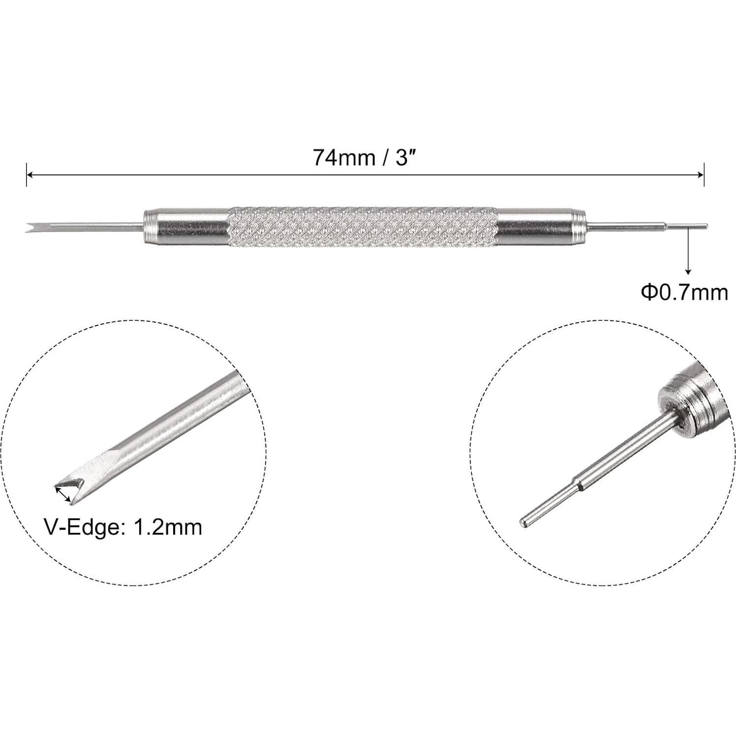 Pines de Resorte para Reloj uxcell 24mm Acero Inoxidable 8 PCS