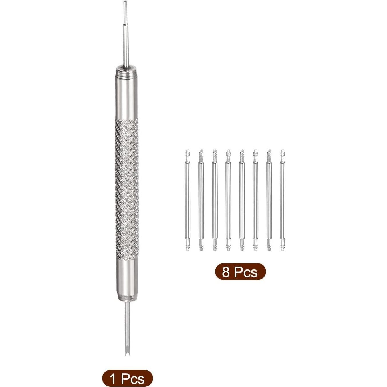 Pines de Resorte para Reloj uxcell 24mm Acero Inoxidable 8 PCS