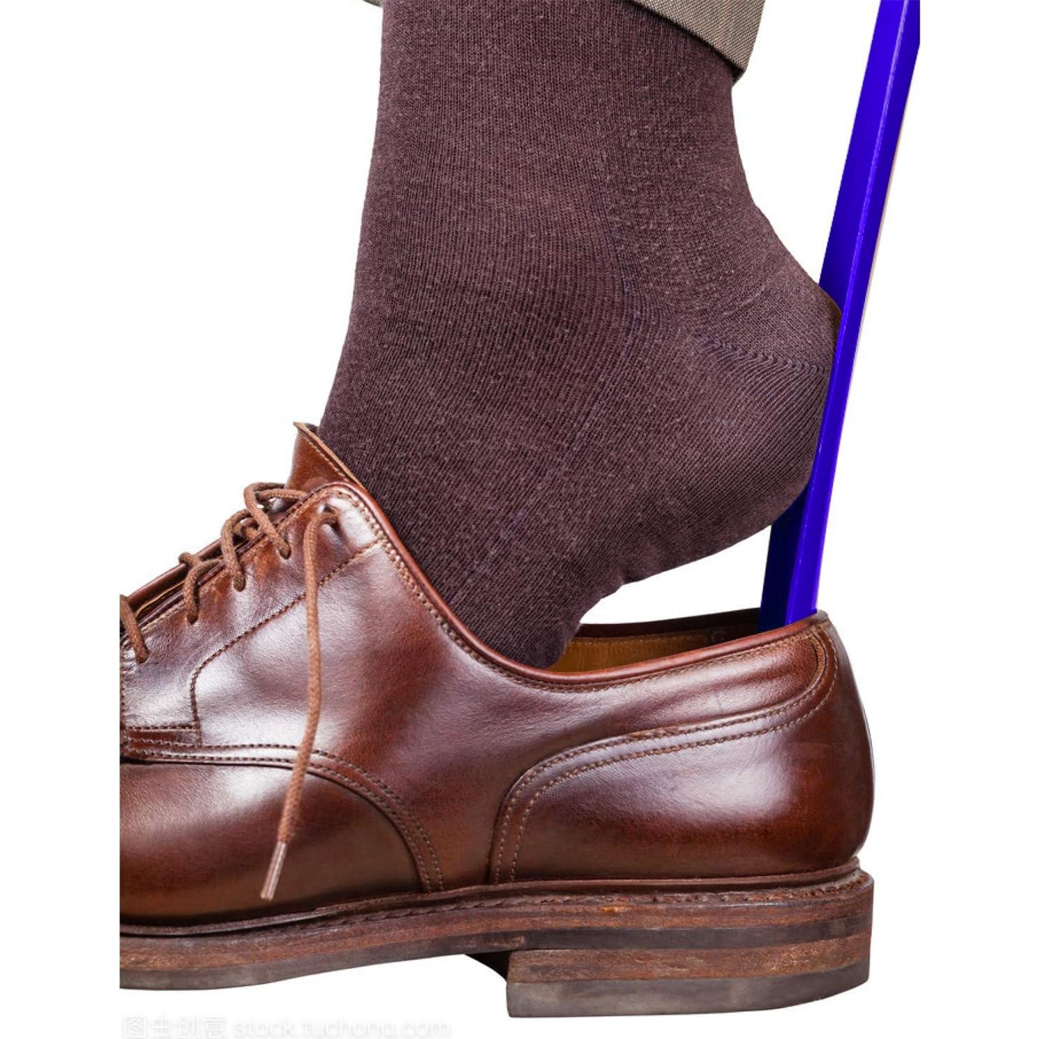 Cuerno de zapato Ginkgo ABS 45.72 cm con mango azul