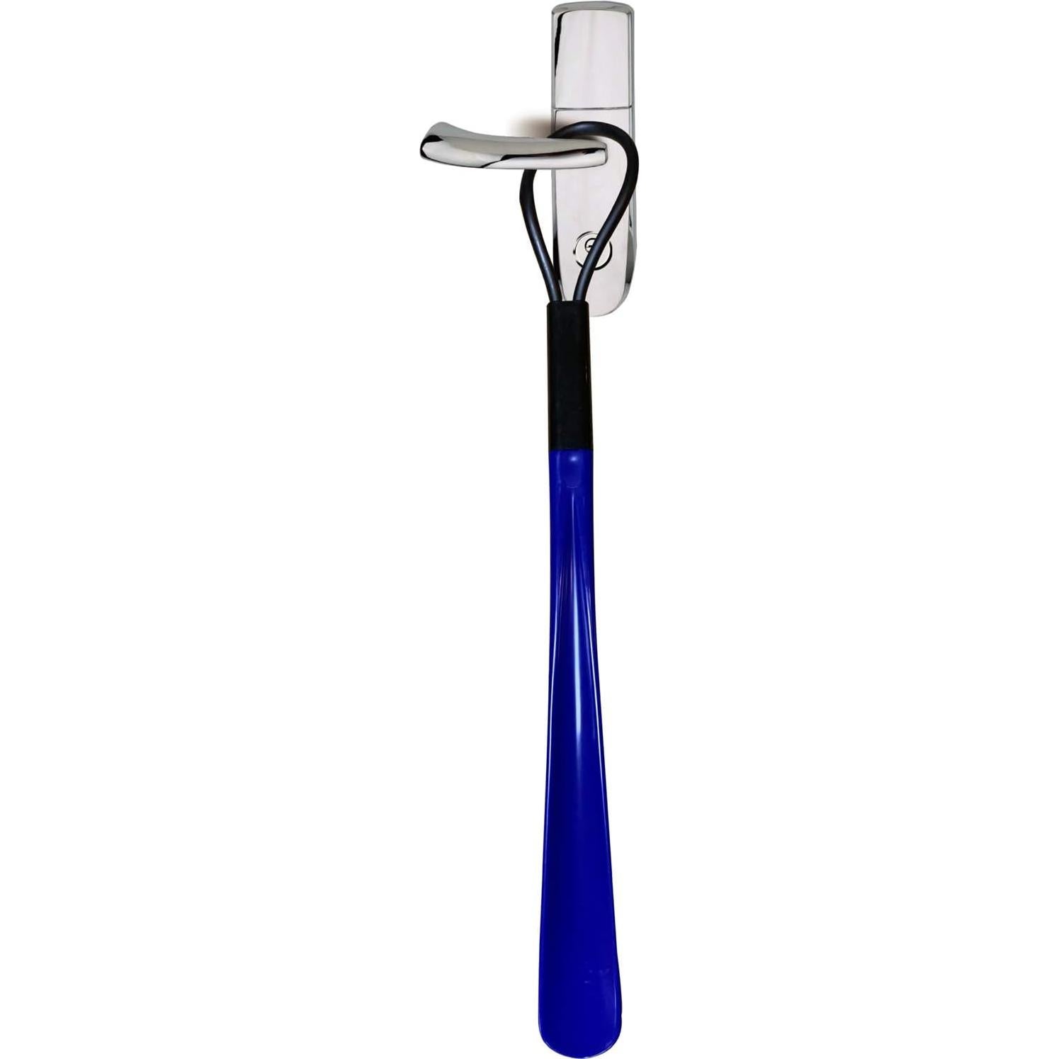 Cuerno de zapato Ginkgo ABS 45.72 cm con mango azul