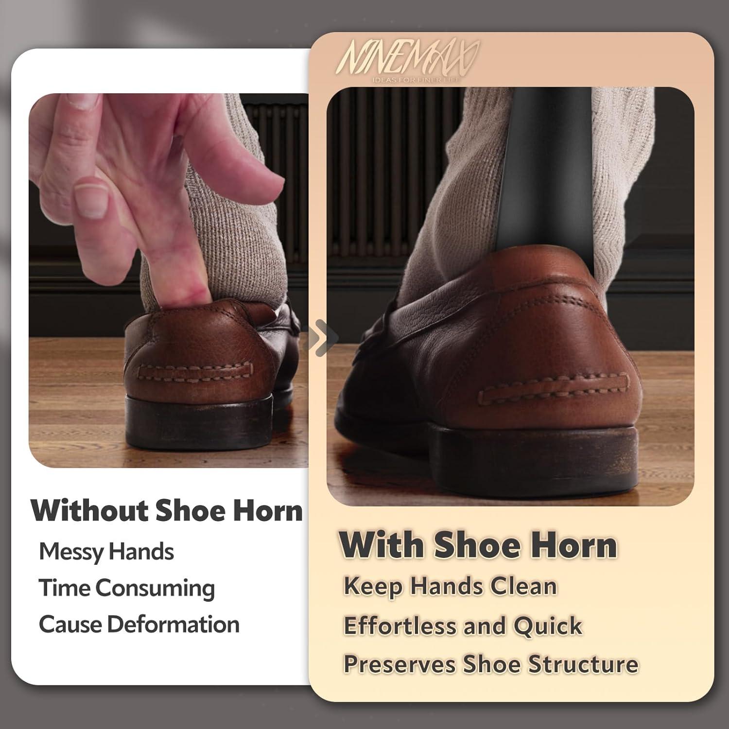 Cuerno de Zapato NINEMAX 19cm Plástico Portátil Negro