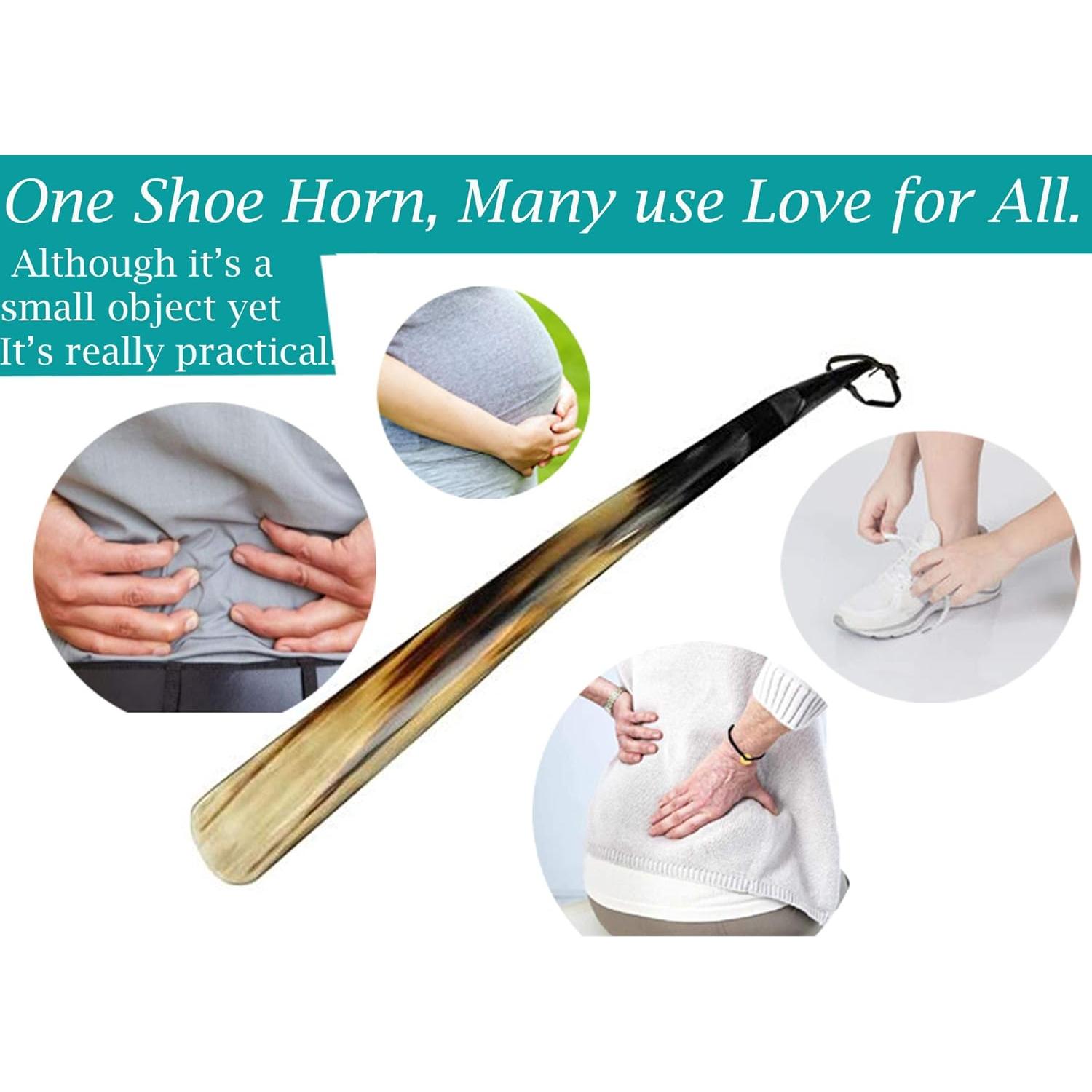 Cuerno de zapato de cuerno real MoonSun5 43 cm para hombres y mujeres