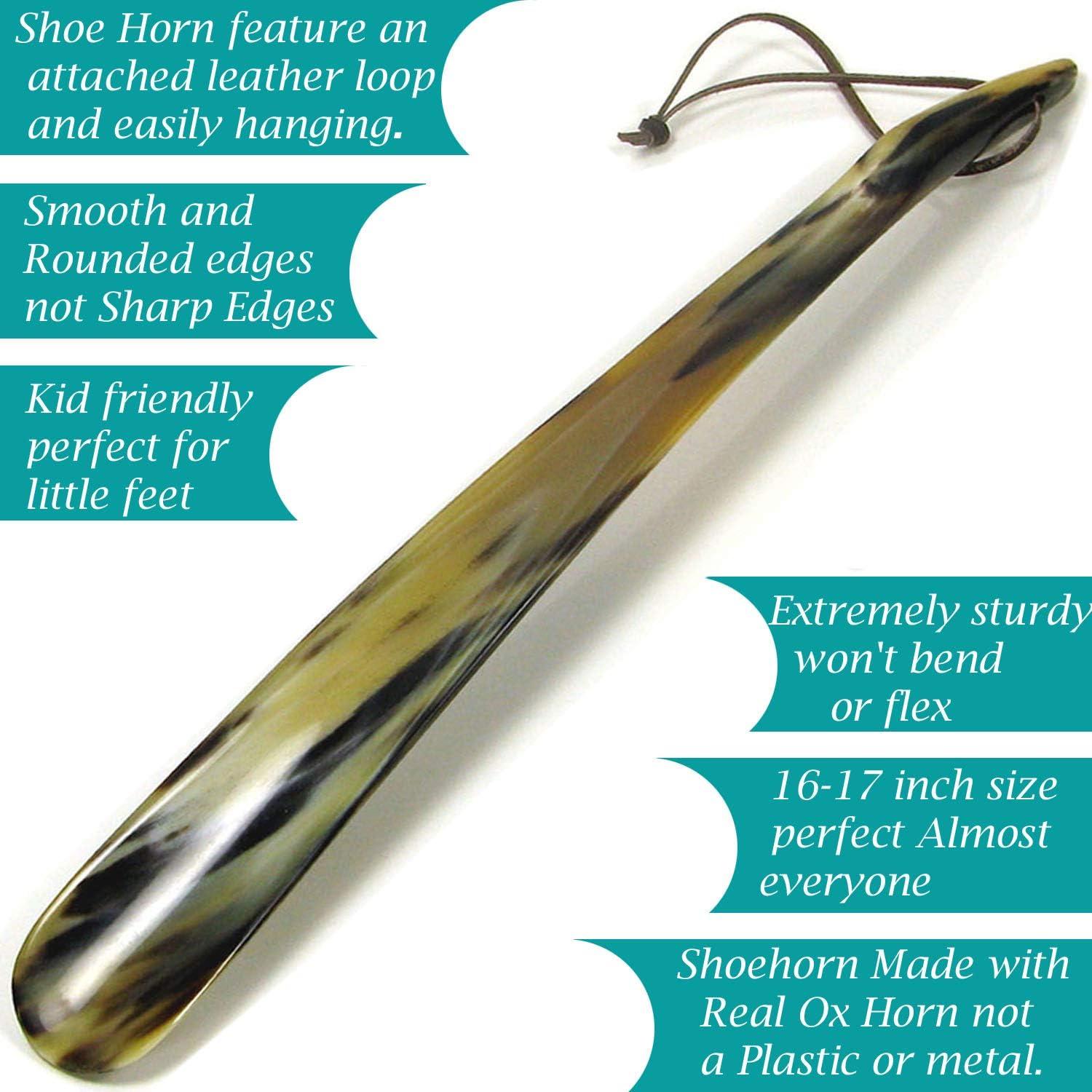 Cuerno de zapato de cuerno real MoonSun5 43 cm para hombres y mujeres