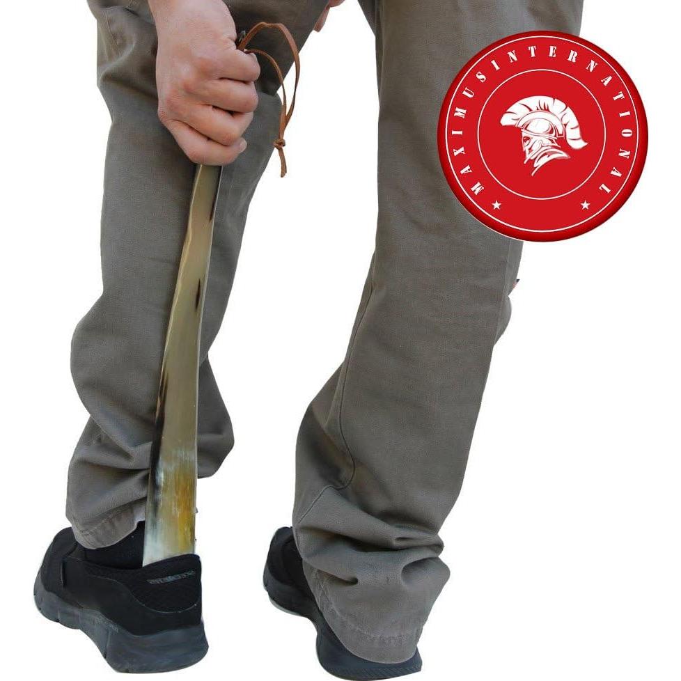 Cuerno de zapato de cuerno real MoonSun5 43 cm para hombres y mujeres