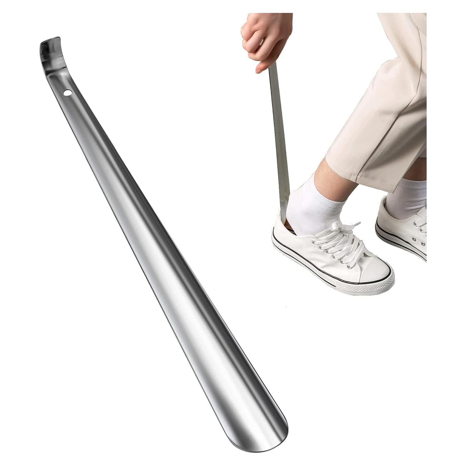 Cuerno de zapato largo de acero inoxidable 41.91 cm para adultos