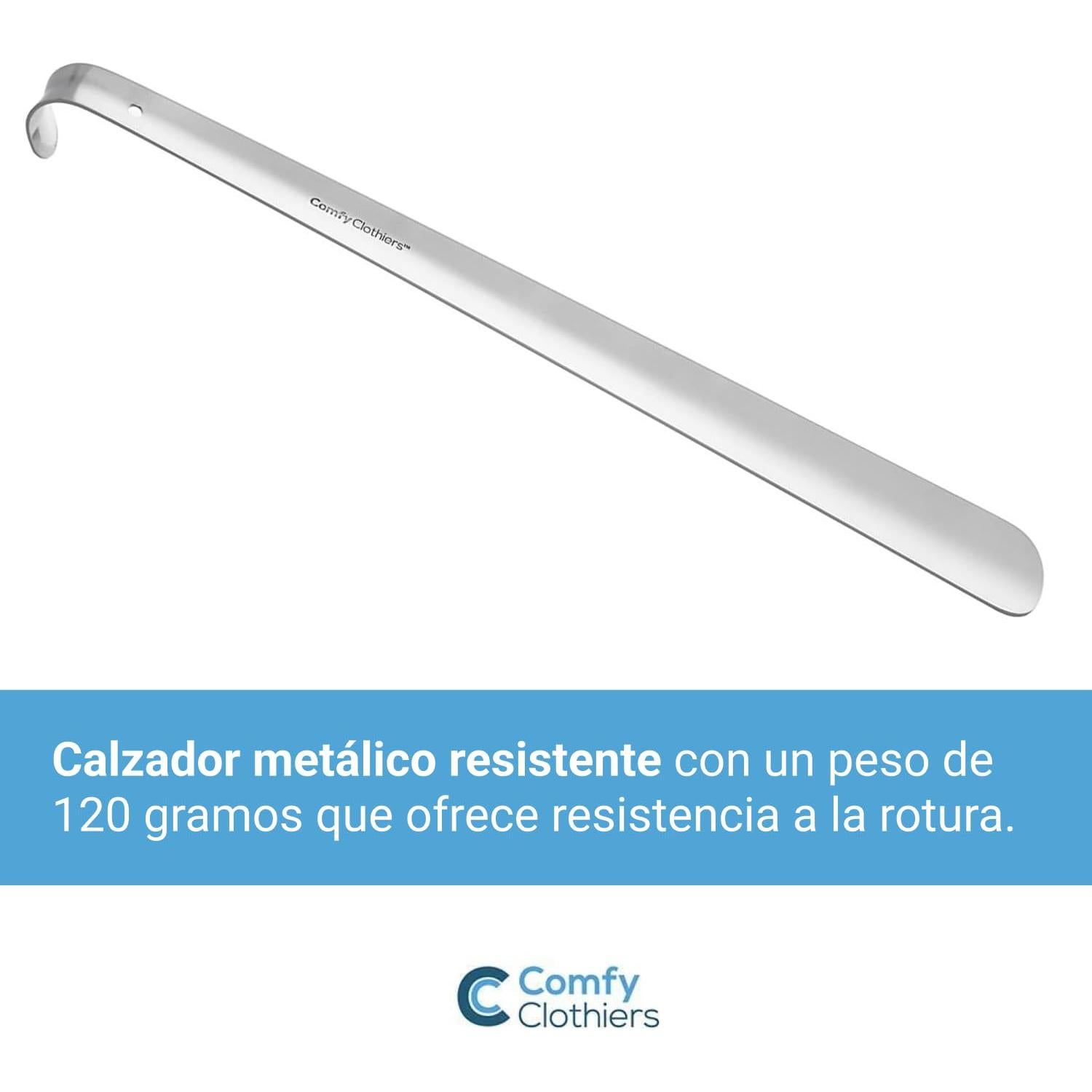Calzador de Metal Largo Comfy Clothiers 42cm Acero Inoxidable