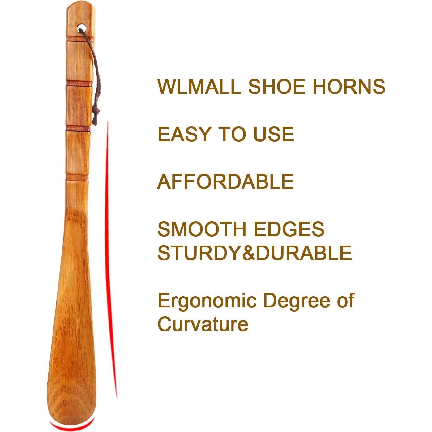 Cuchara de Zapato de Madera 33 cm WLMALL para Adultos y Niños