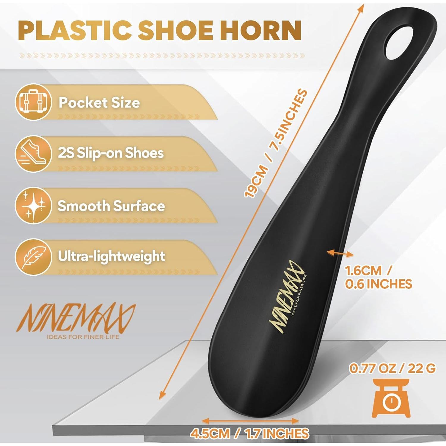 Cuerno de Zapato NINEMAX de Plástico 19 cm Portátil Negro