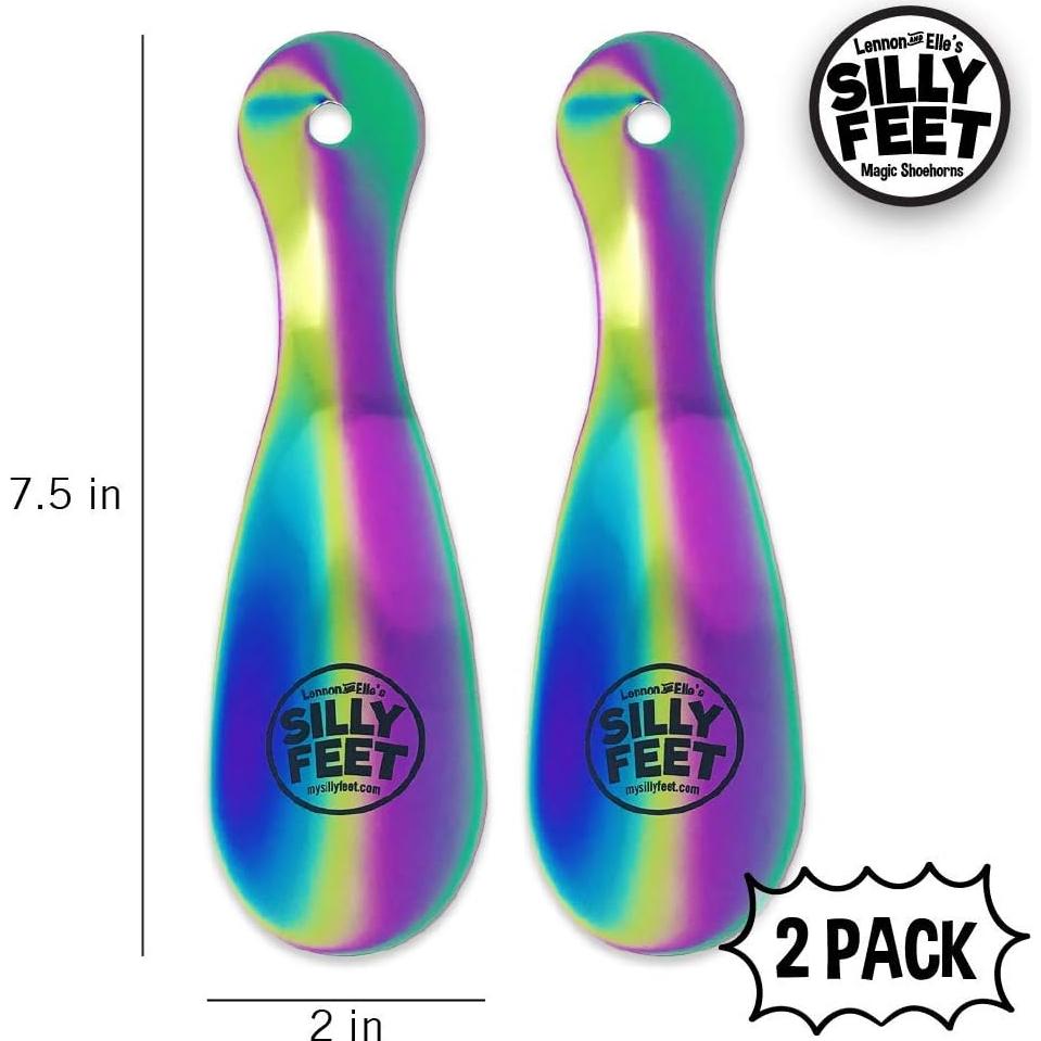 Juego de Calzadores de Acero Inoxidable Silly Feet - 2 Piezas