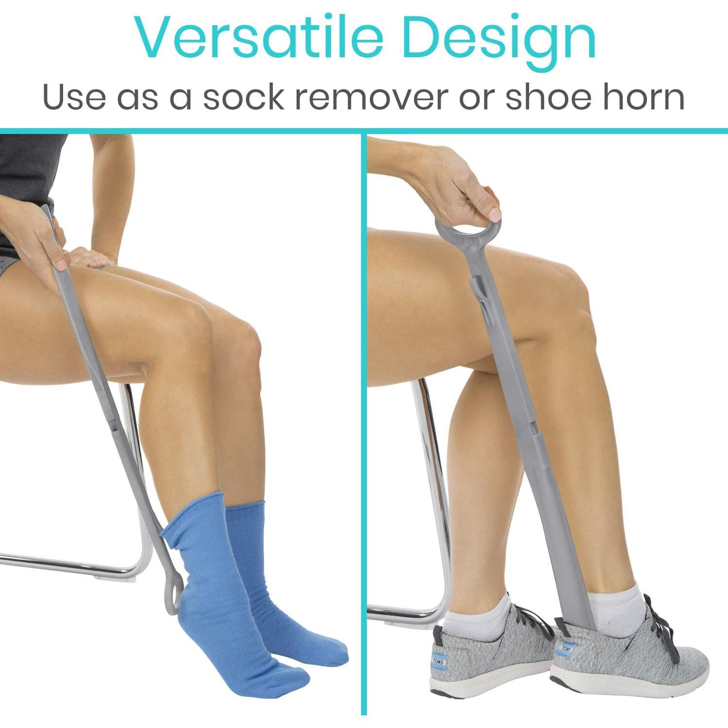 Calzador Largo Plegable Vive Health 58 cm con Mango Cómodo