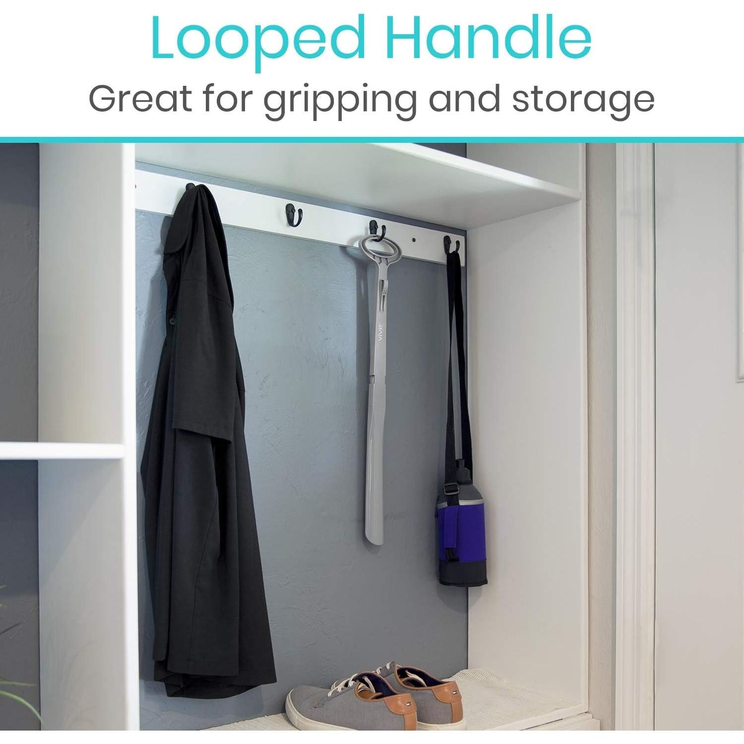 Calzador Largo Plegable Vive Health 58 cm con Mango Cómodo