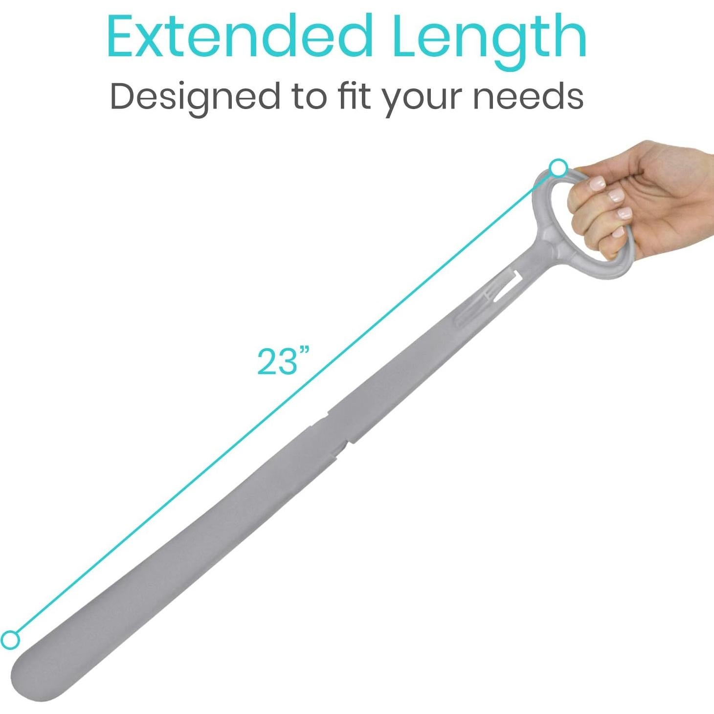 Calzador Largo Plegable Vive Health 58 cm con Mango Cómodo