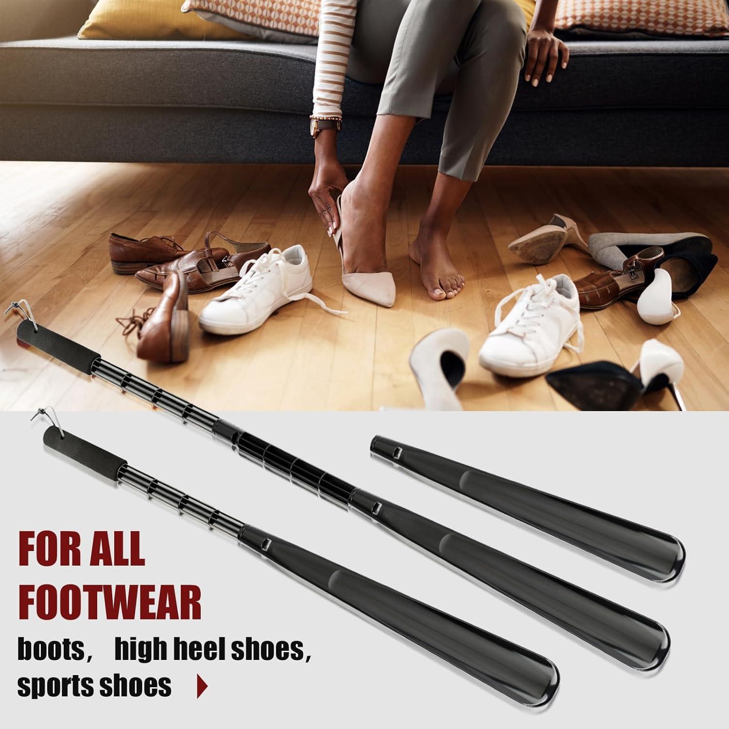 Cuerno de zapato largo ajustable 76 cm para personas mayores